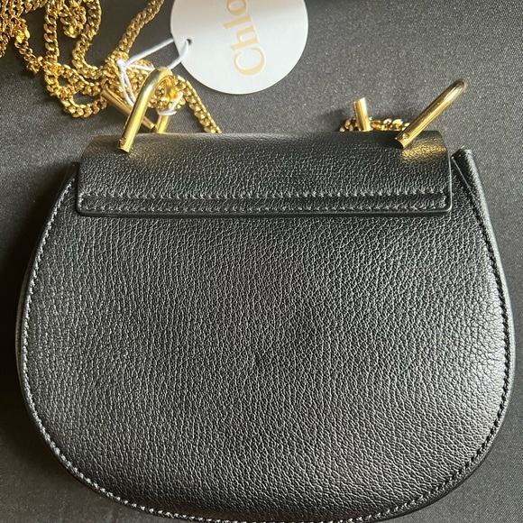 Chloe mini drew bag in black with gold hardware - Picture 9 of 16